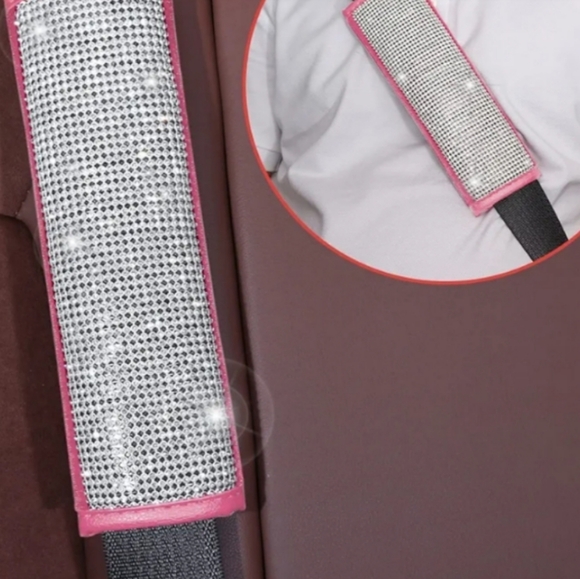 Pink Rhinestone Bling Car Accessories Barbiecore - Picture 4 of 9